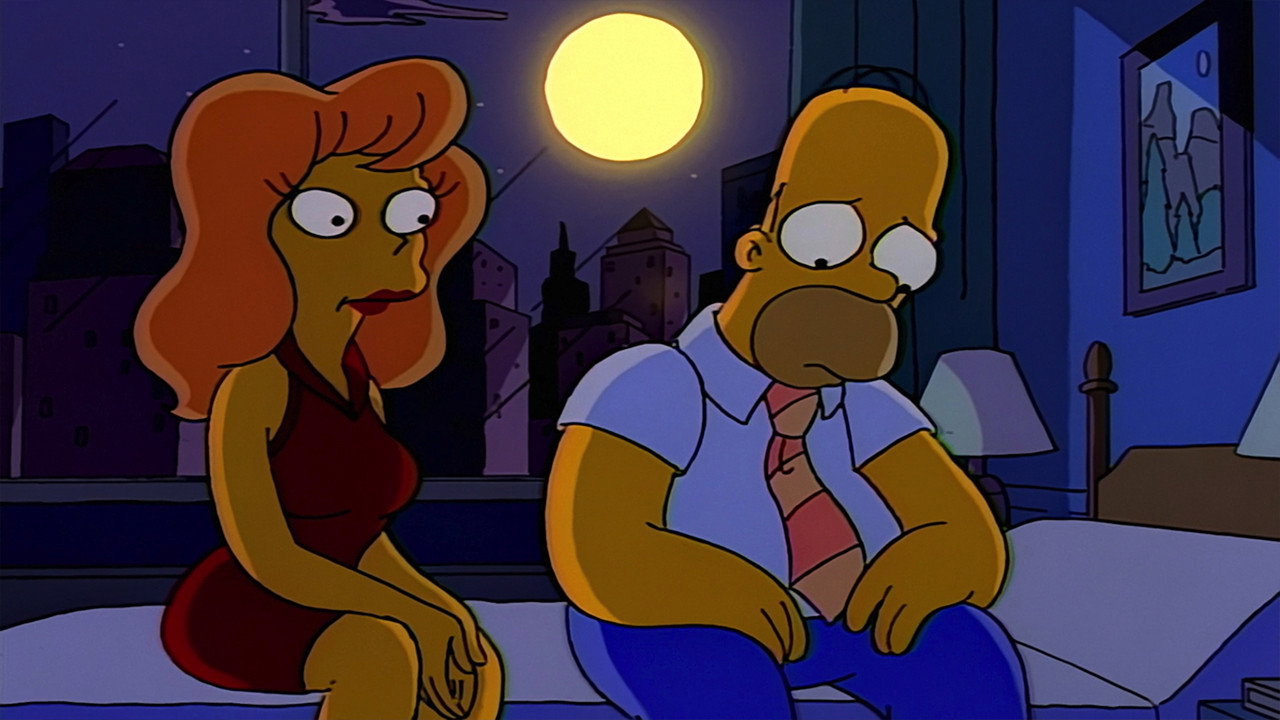 A still from The Last Temptation of Homer