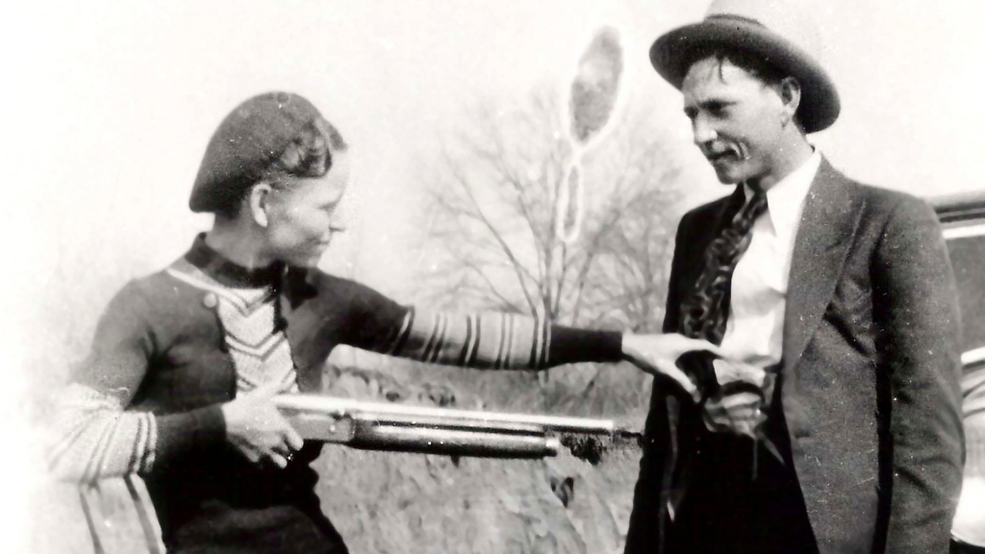 A still from The Real Bonnie and Clyde