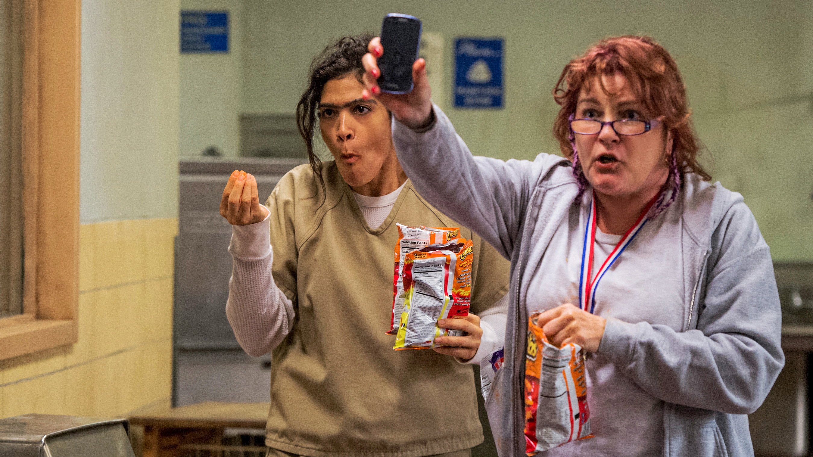 A still from Flaming Hot Cheetos, Literally