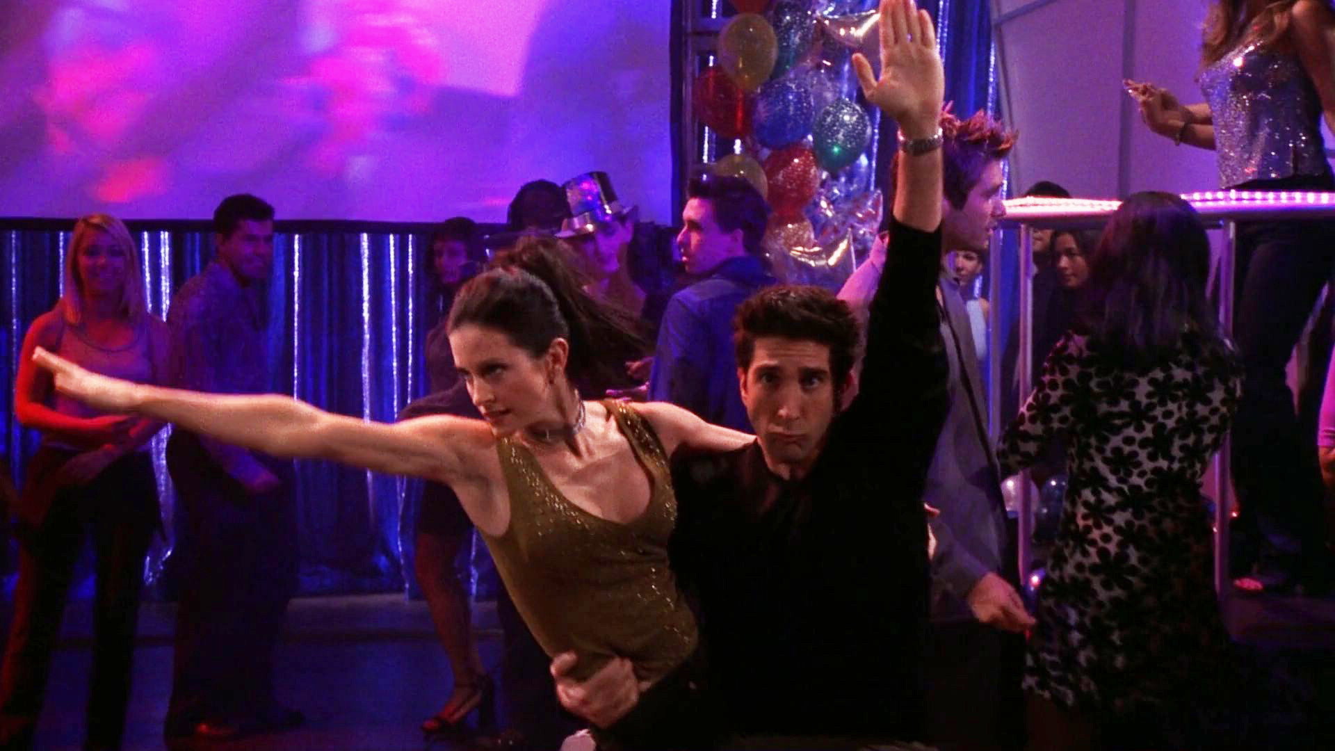A still from The One with the Routine