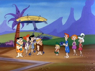 A still from The Jetsons Meet the Flintstones
