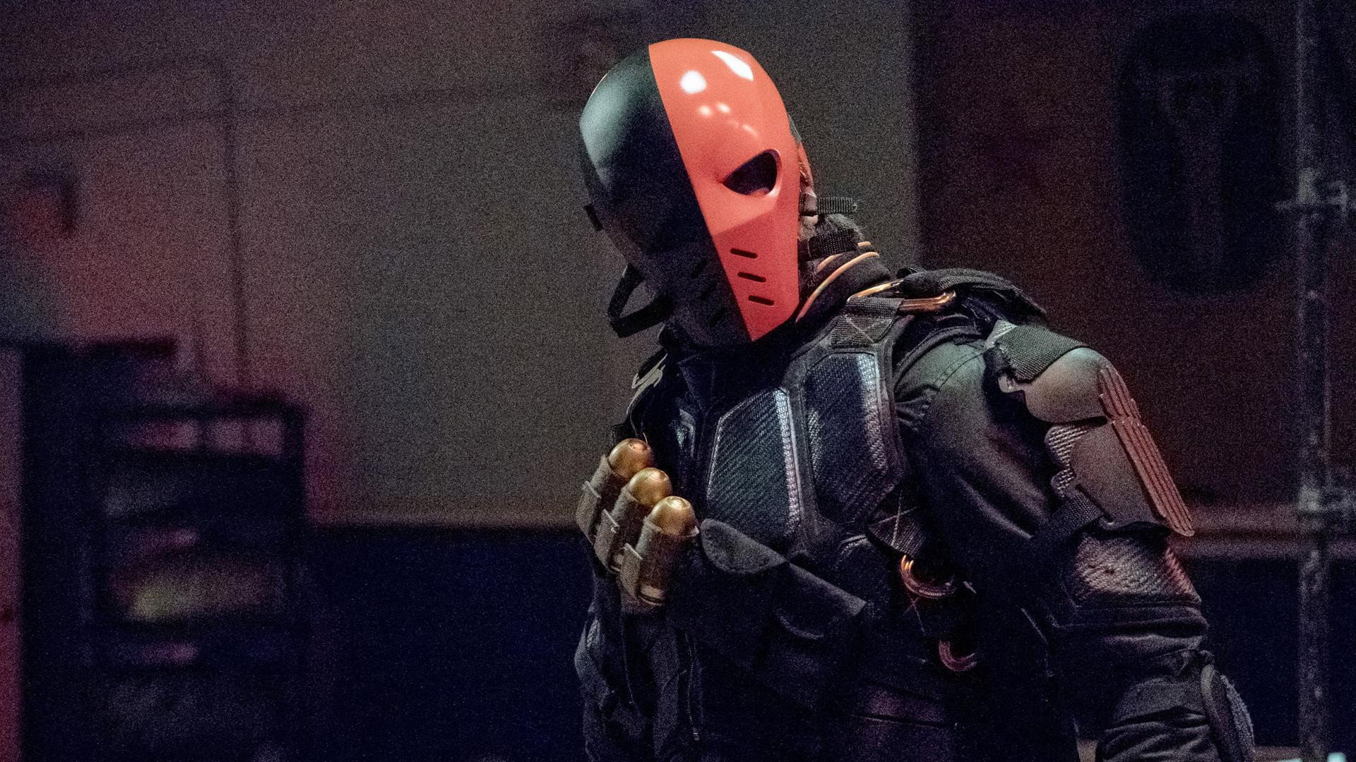 A still from Deathstroke Returns