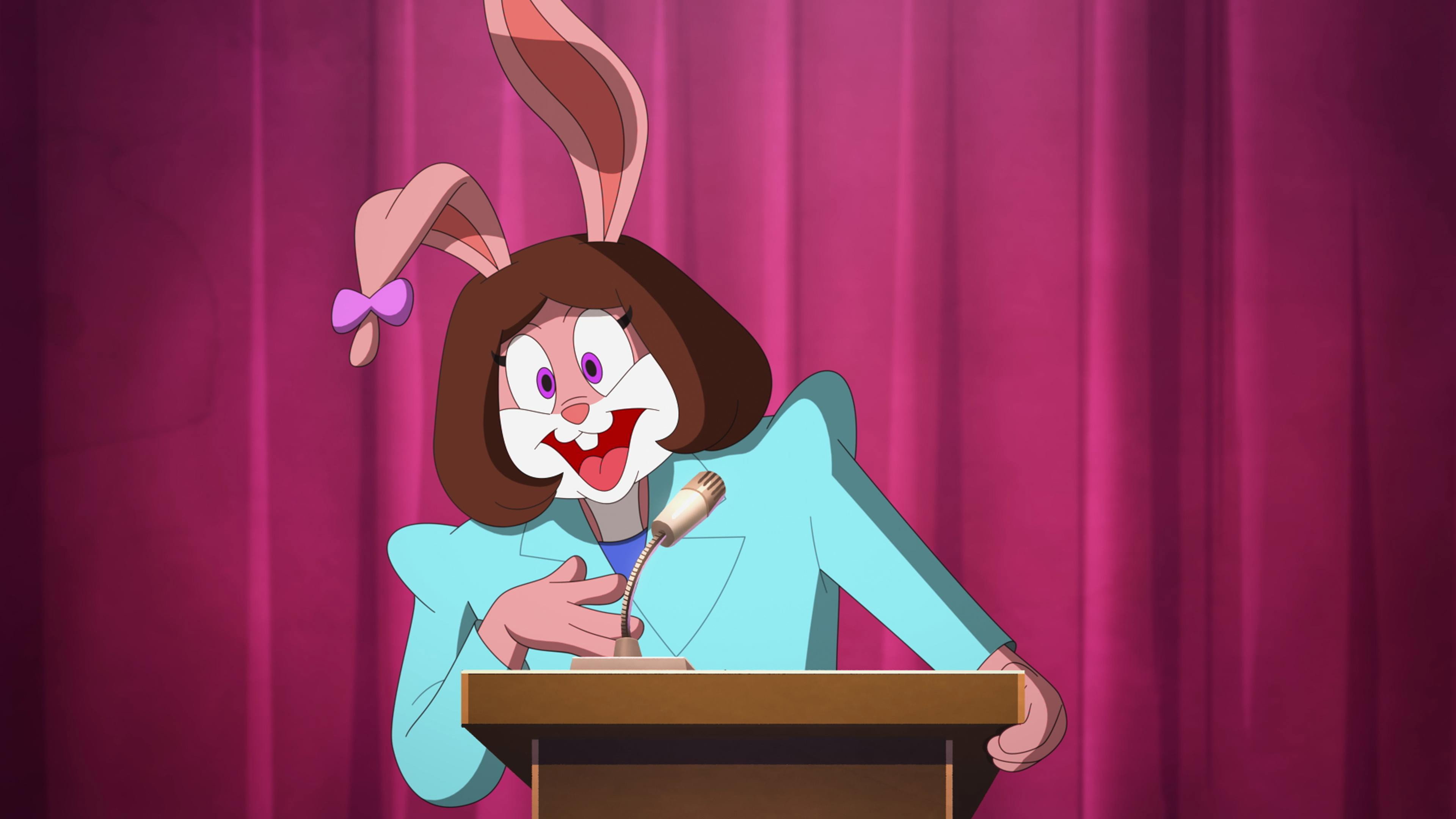 A still from Ask Not What Bunnies Can Do for You