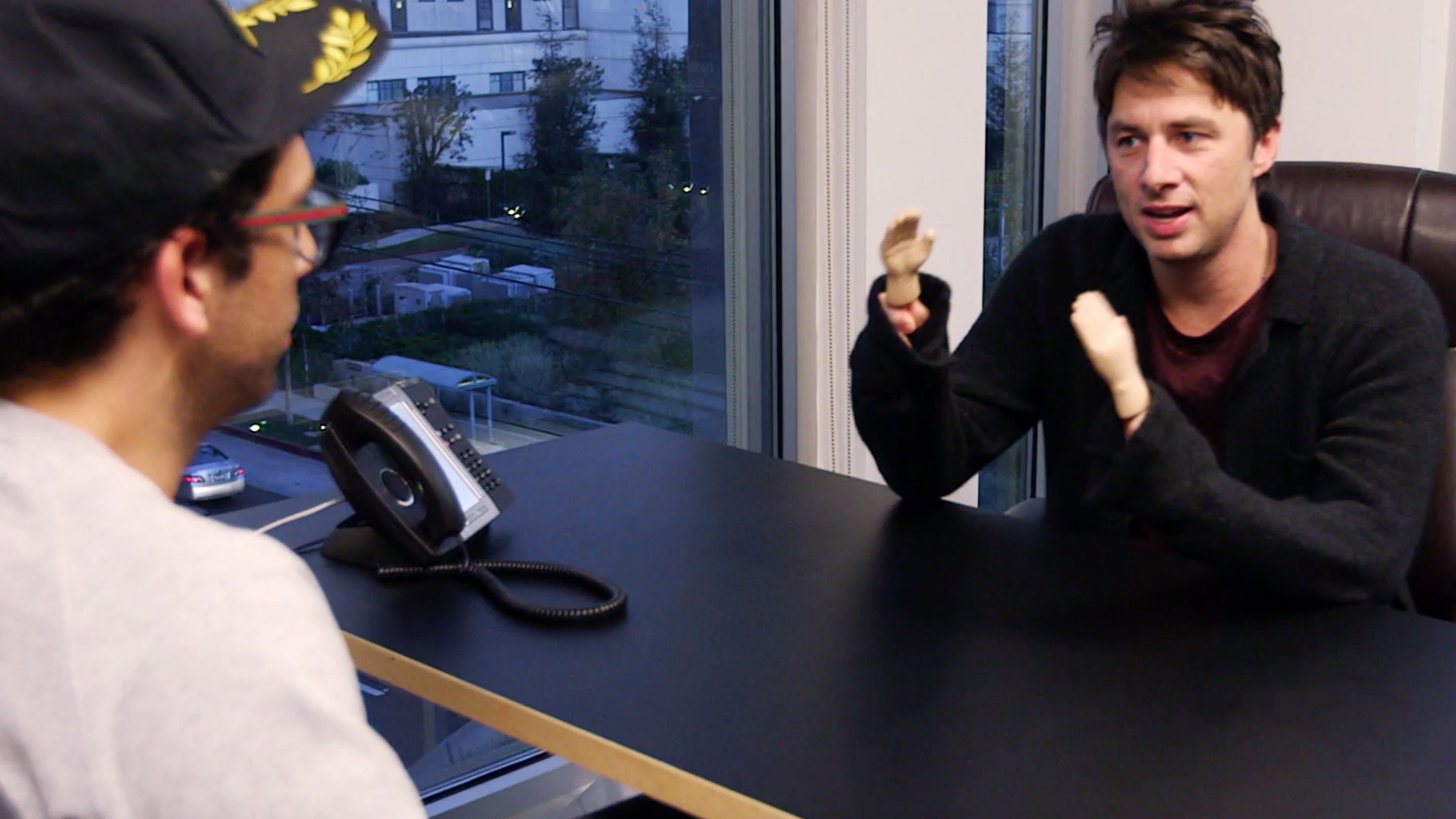 A still from The Sixth Lead: Episode 4: Meeting with Zach Braff