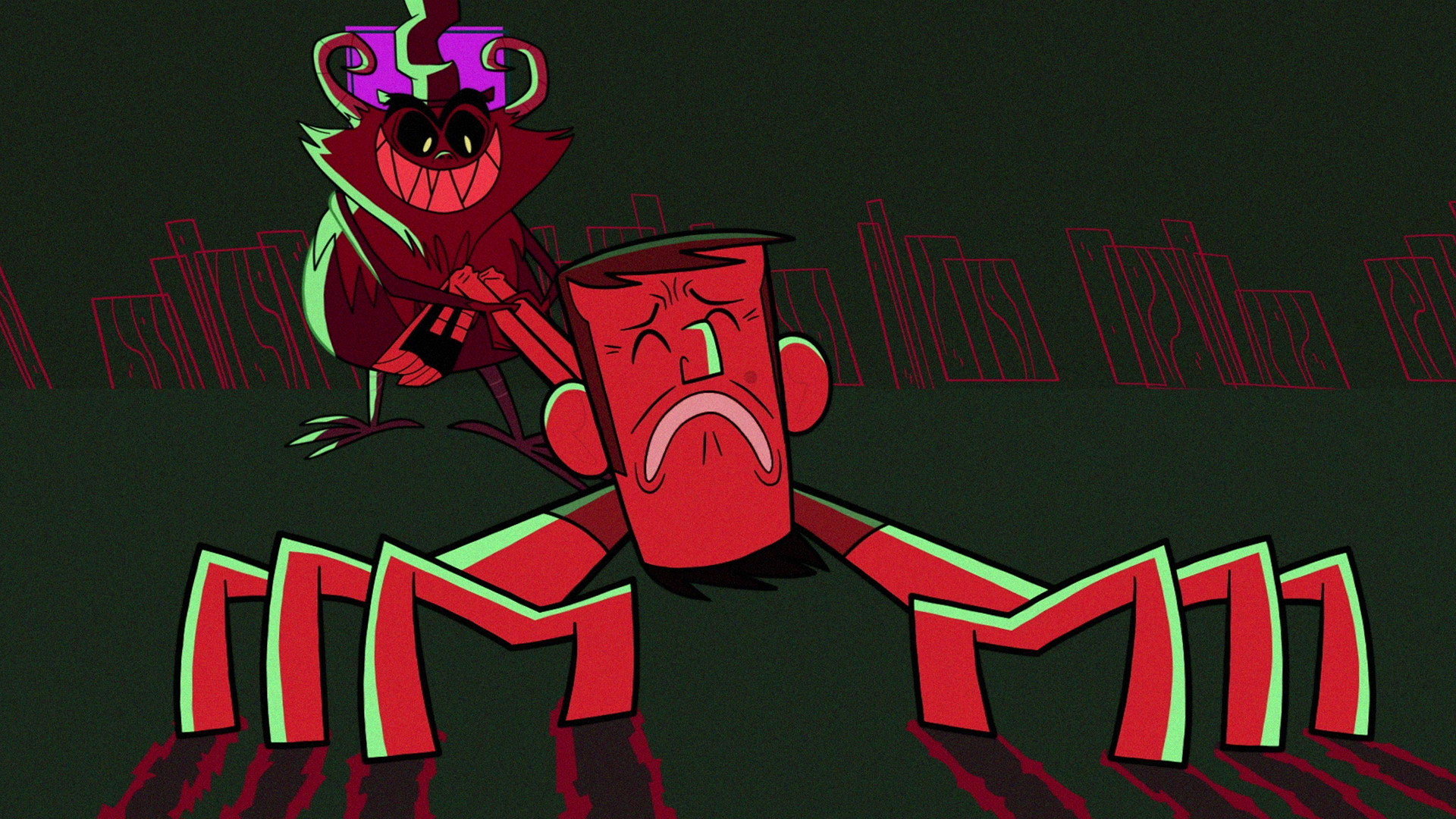 A still from Anxious Times at Clone High