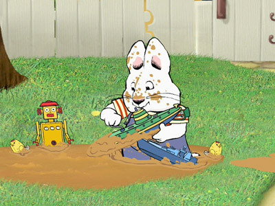 A still from Max's Mudbath