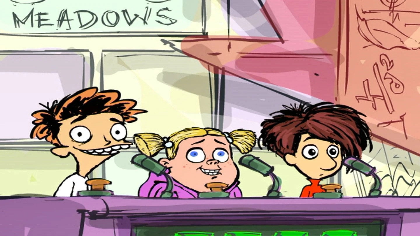 A still from Jacob Two-Two and Scholars for Dollars