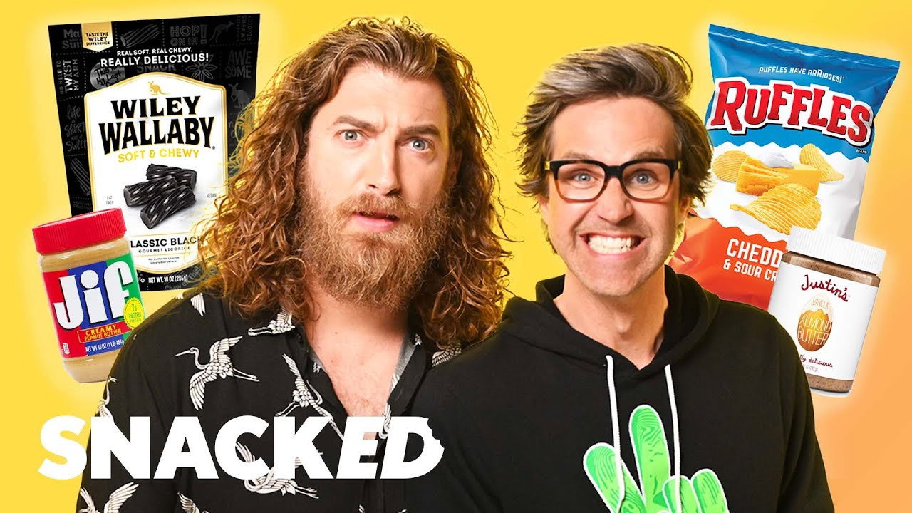 A still from Rhett and Link Break Down Their Favorite Snacks
