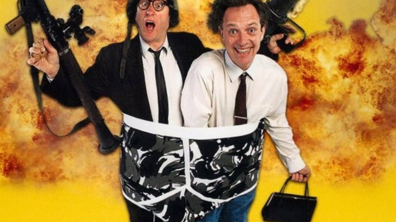 A still from Bottom Live 2003: Weapons-Grade Y-Fronts Tour