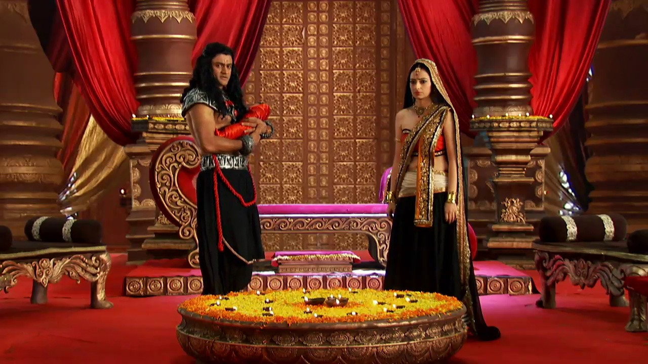 A still from Mahadev rescues the parents