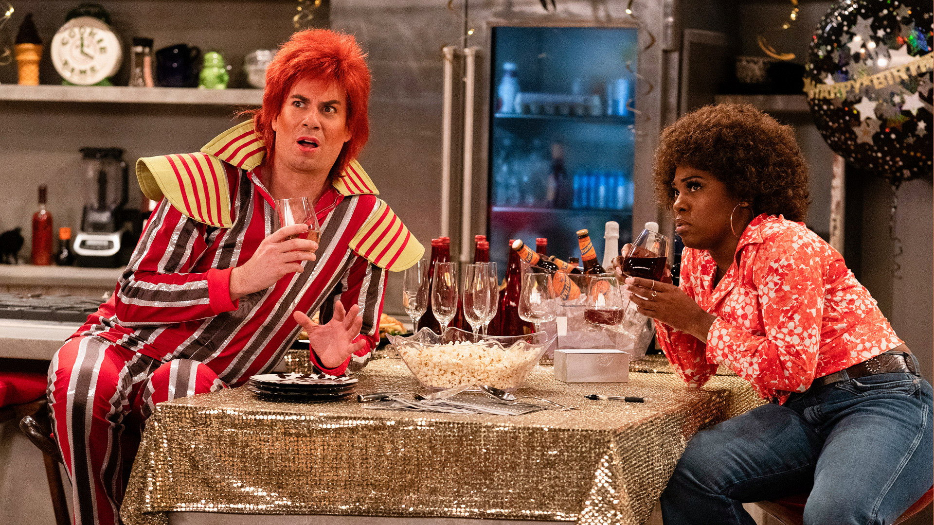 A still from iThrow a Flawless Murder Mystery Party