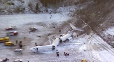 A still from Pilot Betrayed (Scandinavian Airlines Flight 751)