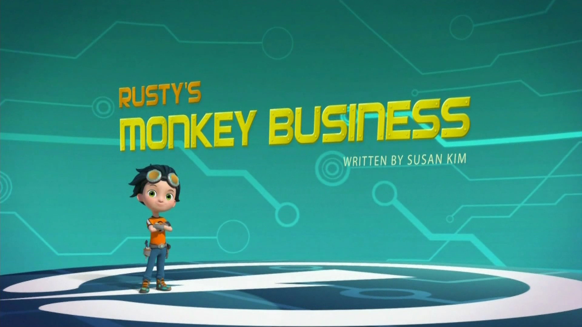A still from Rusty's Monkey Business
