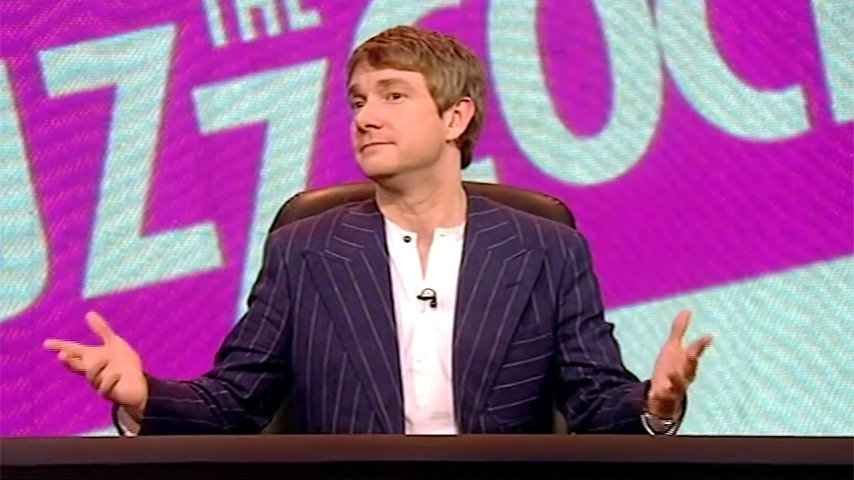 A still from Martin Freeman, Martha Wainwright, Charlie Brooker, Simon Bird, Dappy