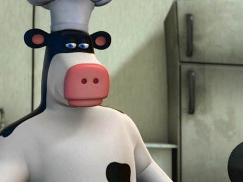 A still from Cowman and Ratboy