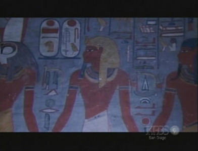 A still from The Mummy Who Would Be King
