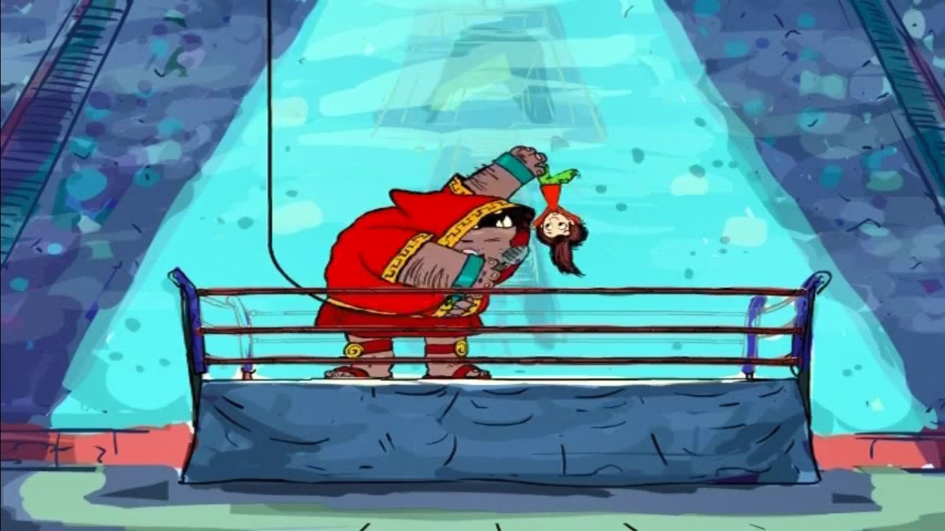 A still from Jacob Two-Two vs. the Hooded Fang