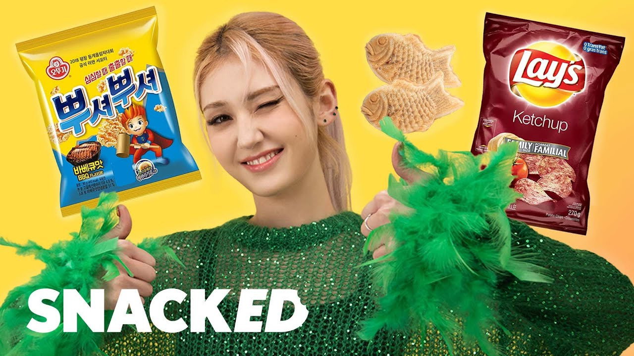 A still from Jeon Somi Breaks Down Her Favorite Snacks