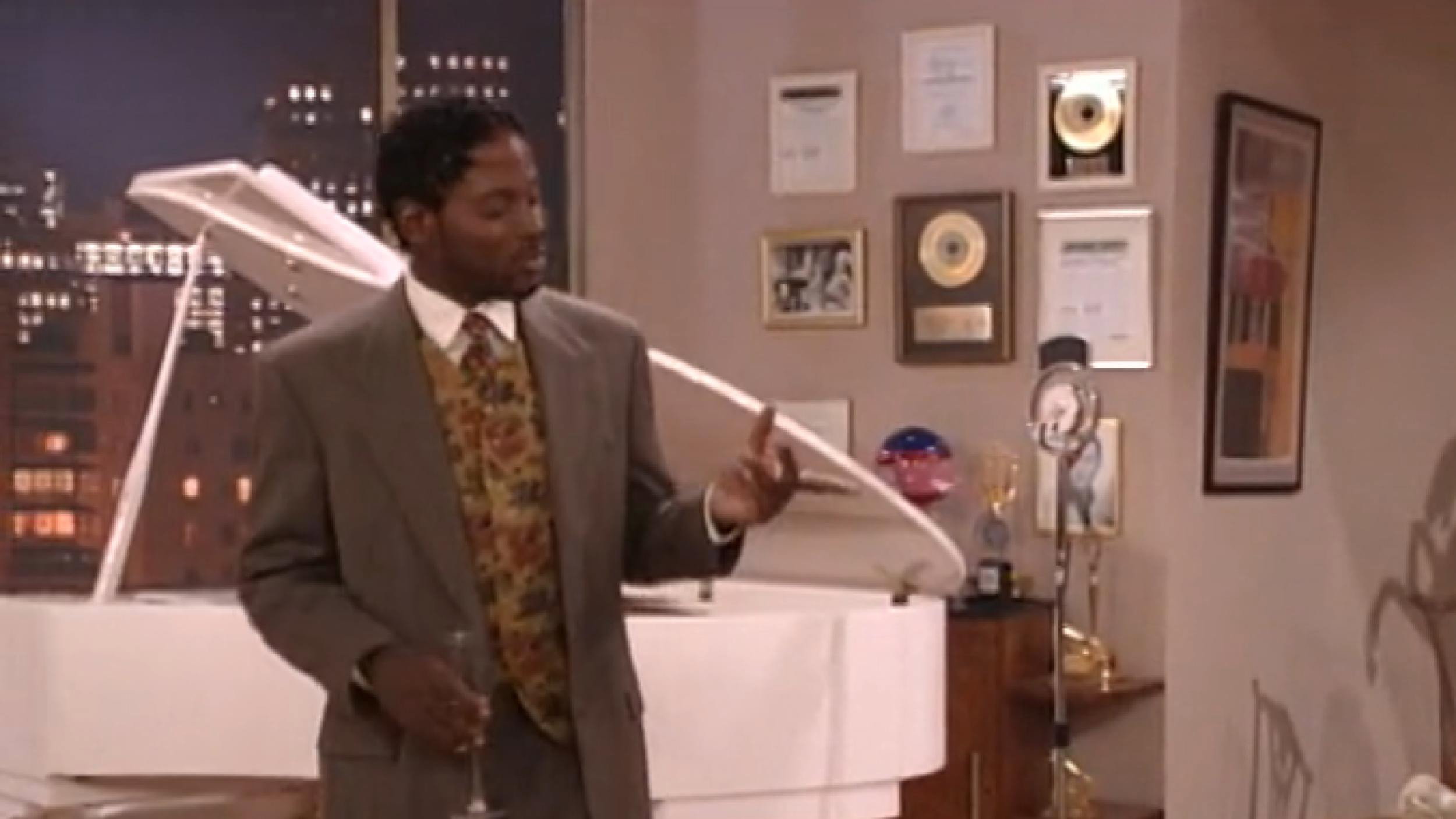 A still from He Works Hard for the Money