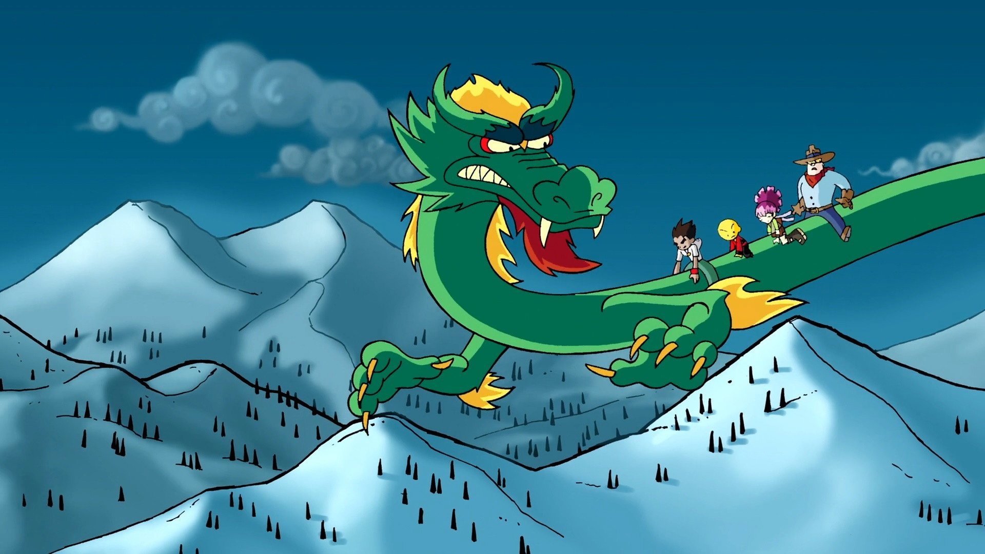 A still from Ring of the Nine Dragons