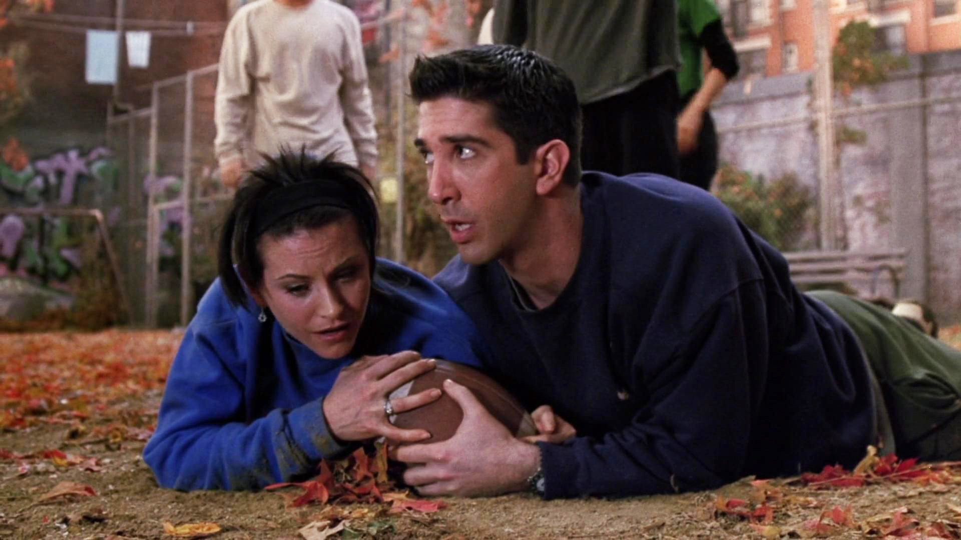 A still from The One with the Football