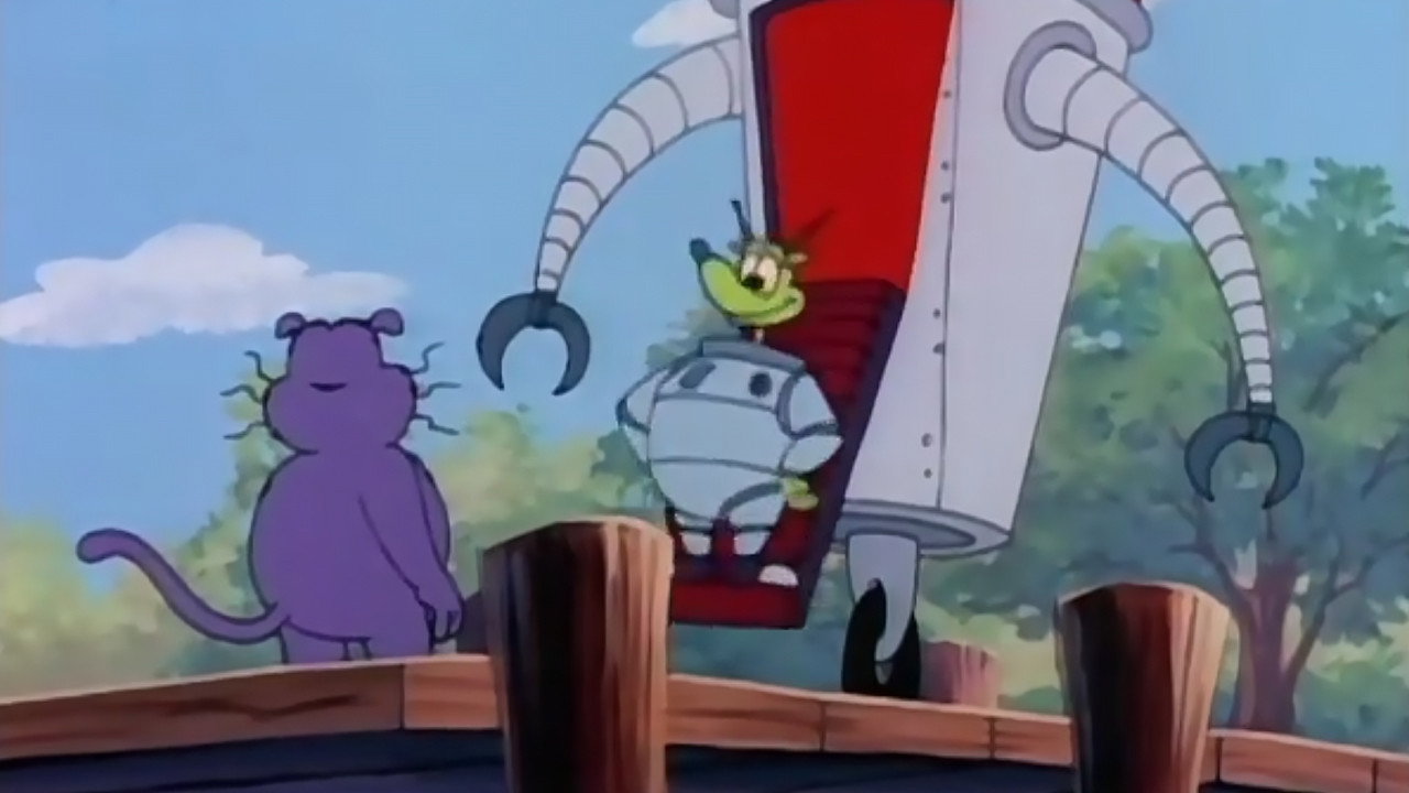 A still from Eek vs. the Flying Saucers