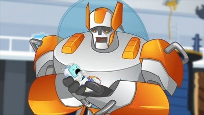 A still from Four Bots and a Baby