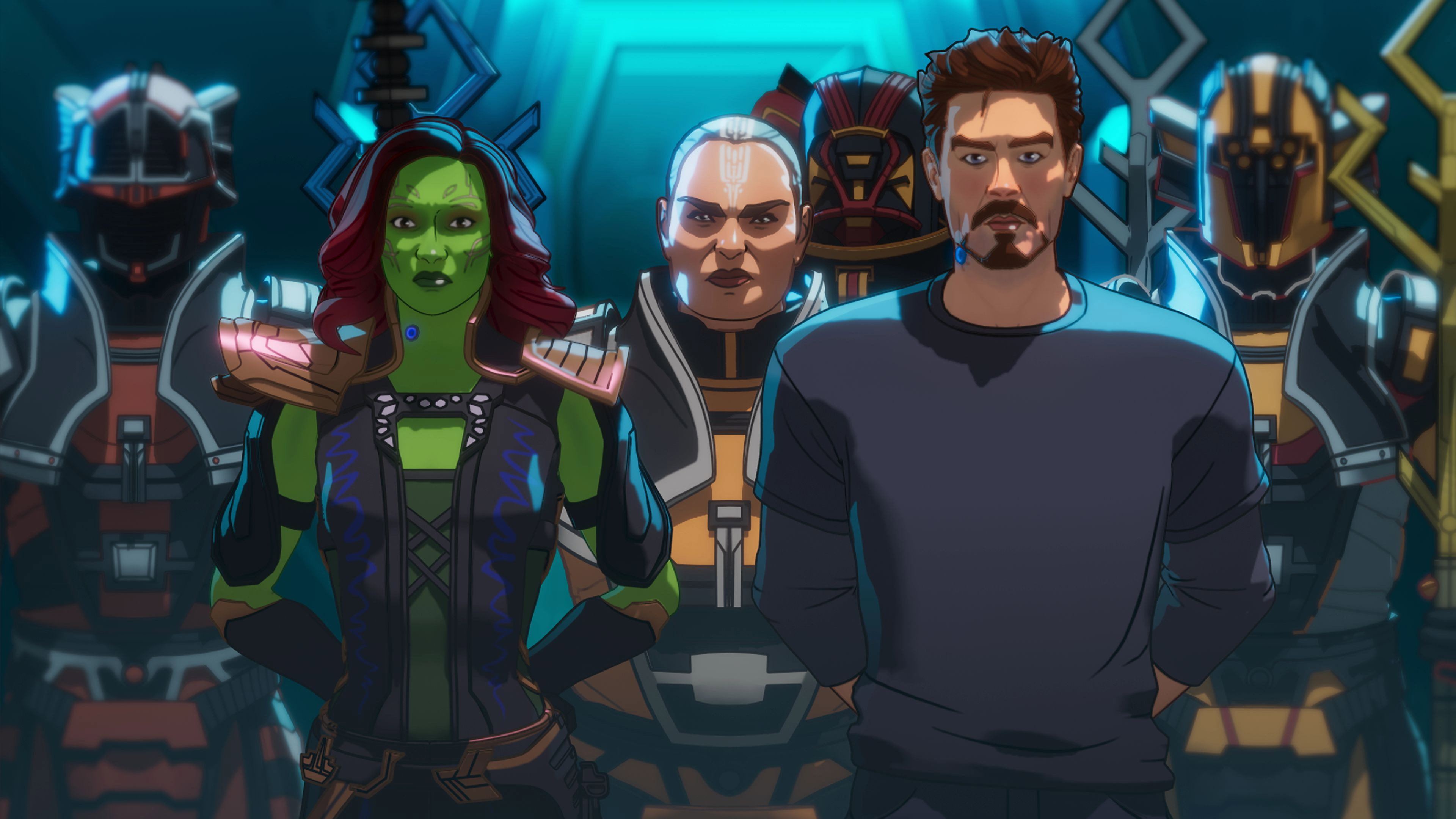 A still from What If... Iron Man Crashed Into the Grandmaster?