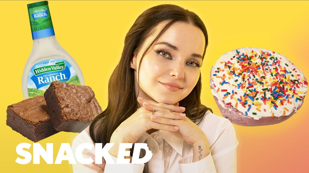 A still from Dove Cameron Breaks Down Her Favorite Snacks