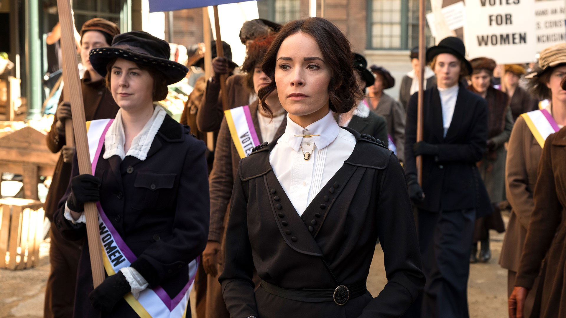 A still from Mrs. Sherlock Holmes