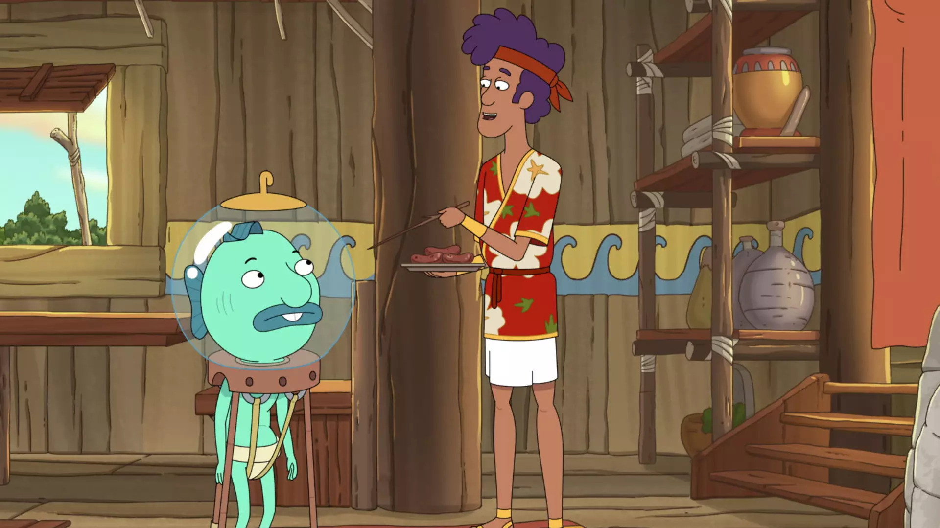 A still from Basket Baby