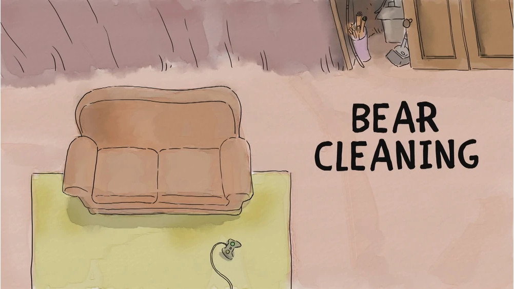 A still from Bear Cleaning