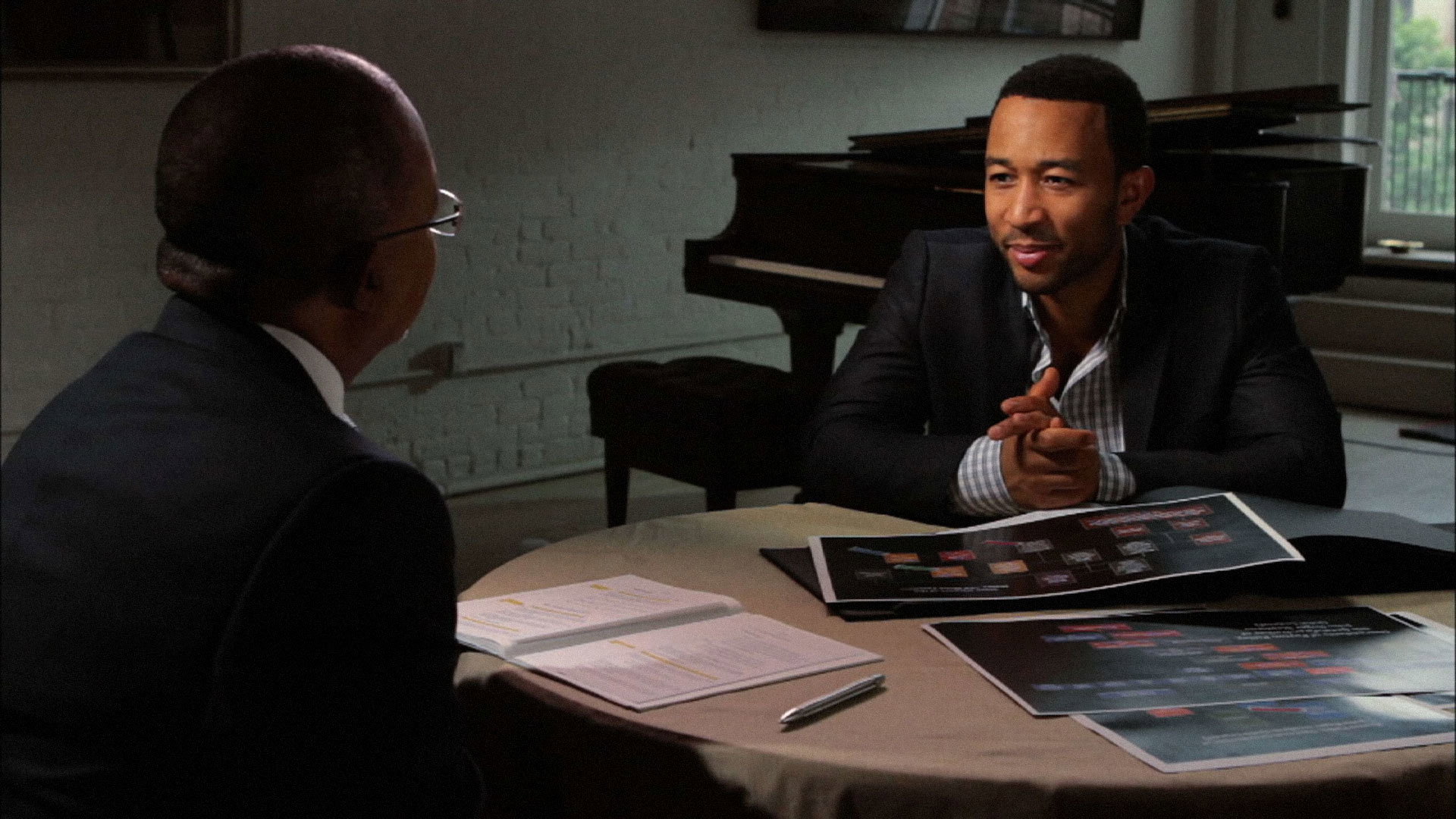 A still from John Legend and Wanda Sykes