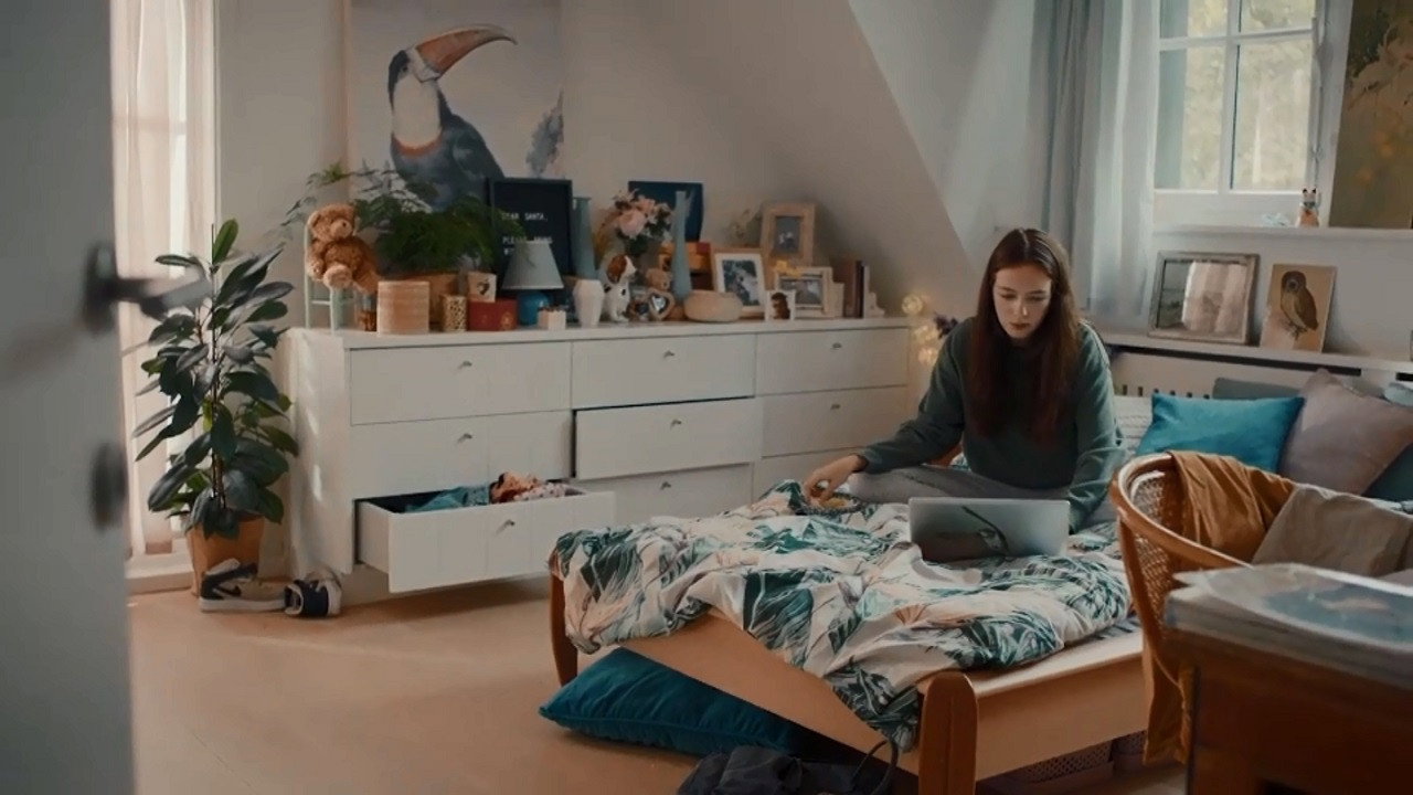 A still from Go over to them, introduce yourself, say hello.