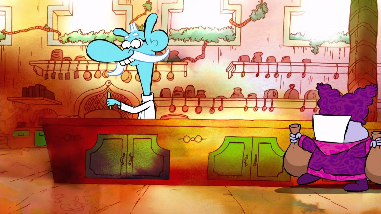 A still from The Froggy Apple Crumple Thumpkin