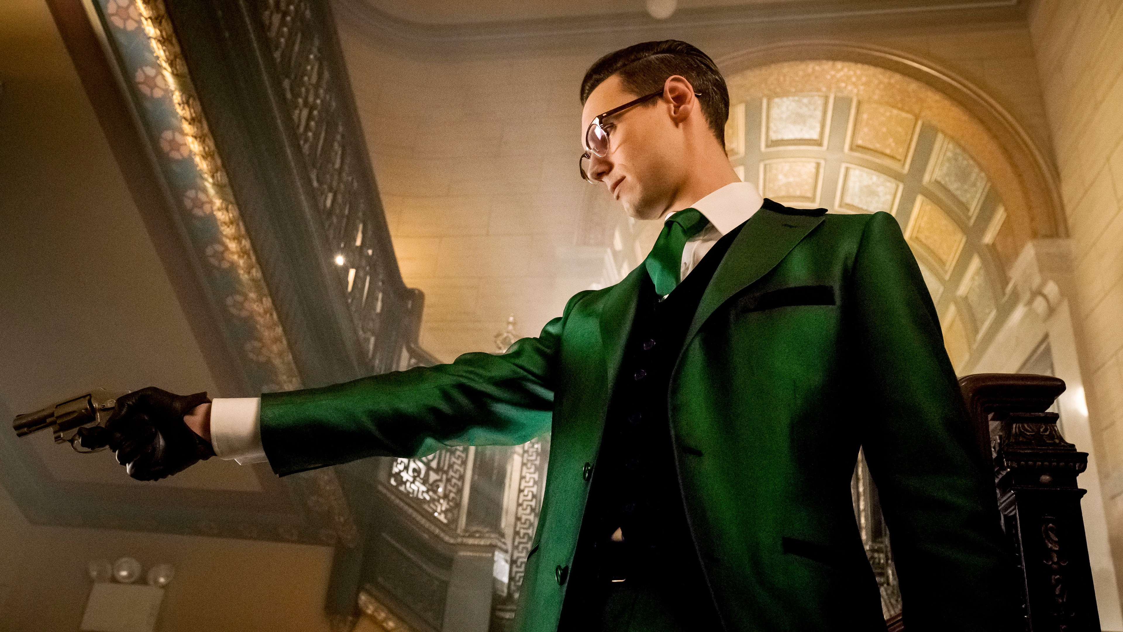 A still from Heroes Rise: How the Riddler Got His Name