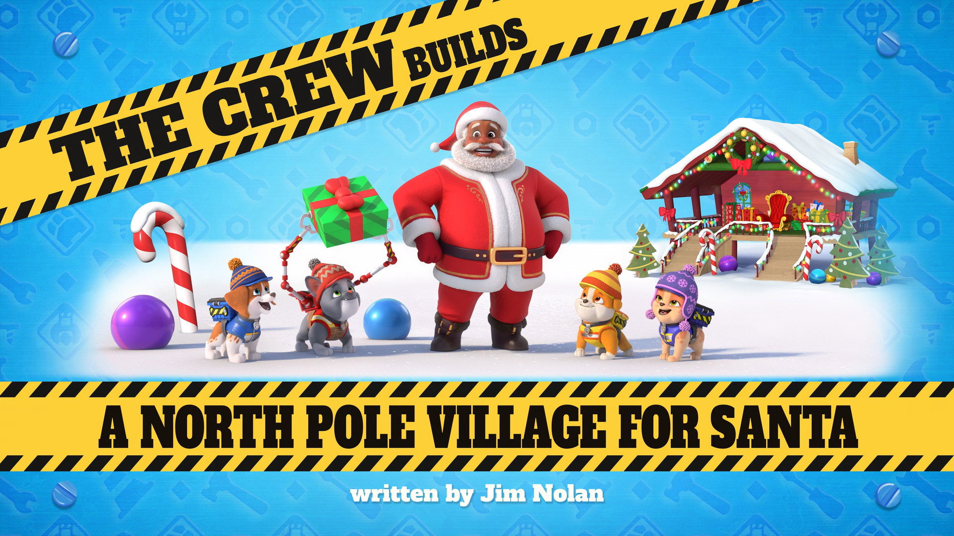 A still from The Crew Builds a North Pole Village for Santa
