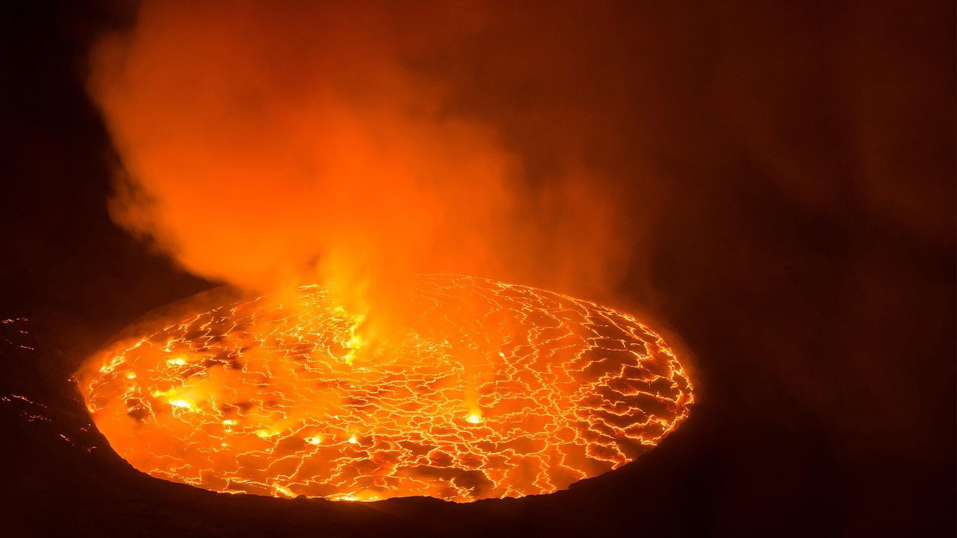 A still from Volatile Earth: Volcano on Fire