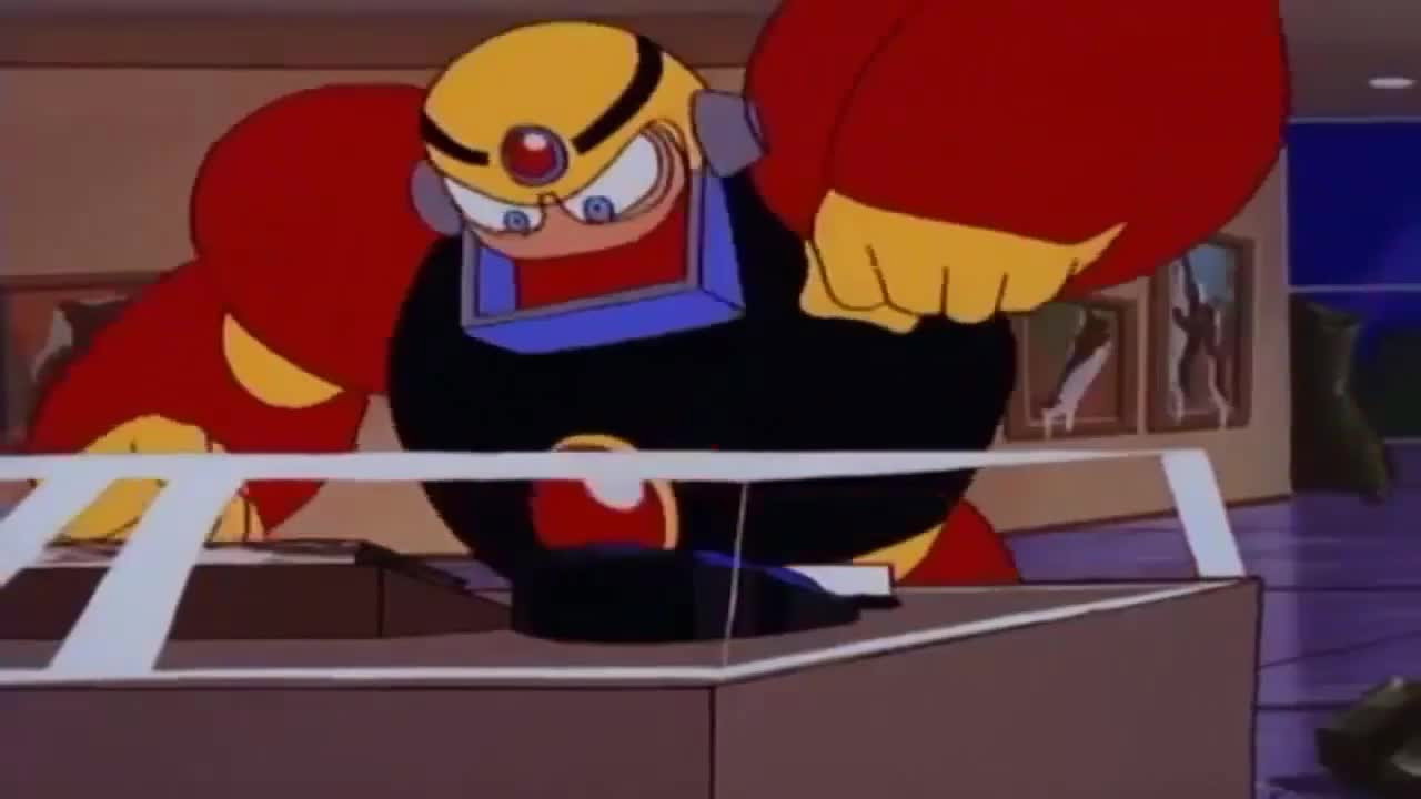 A still from Incredible Shrinking Mega Man