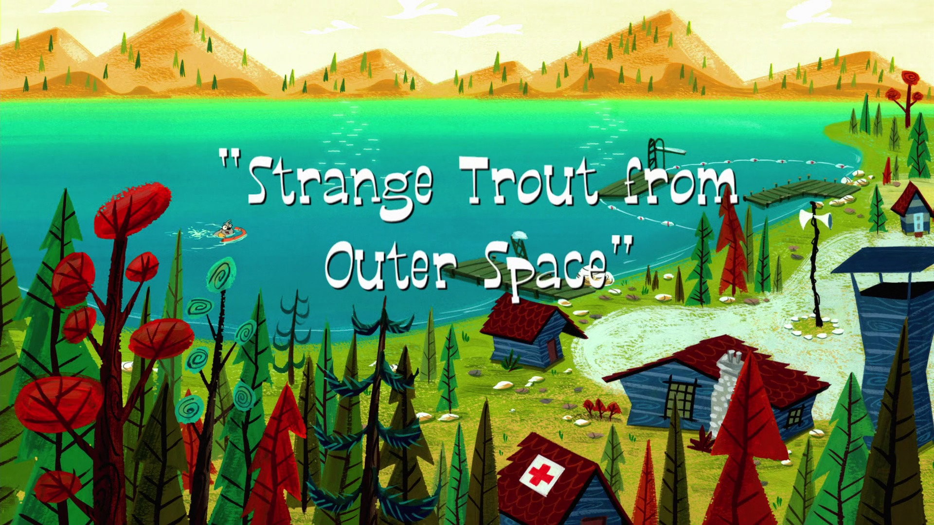 A still from Strange Trout from Outer Space