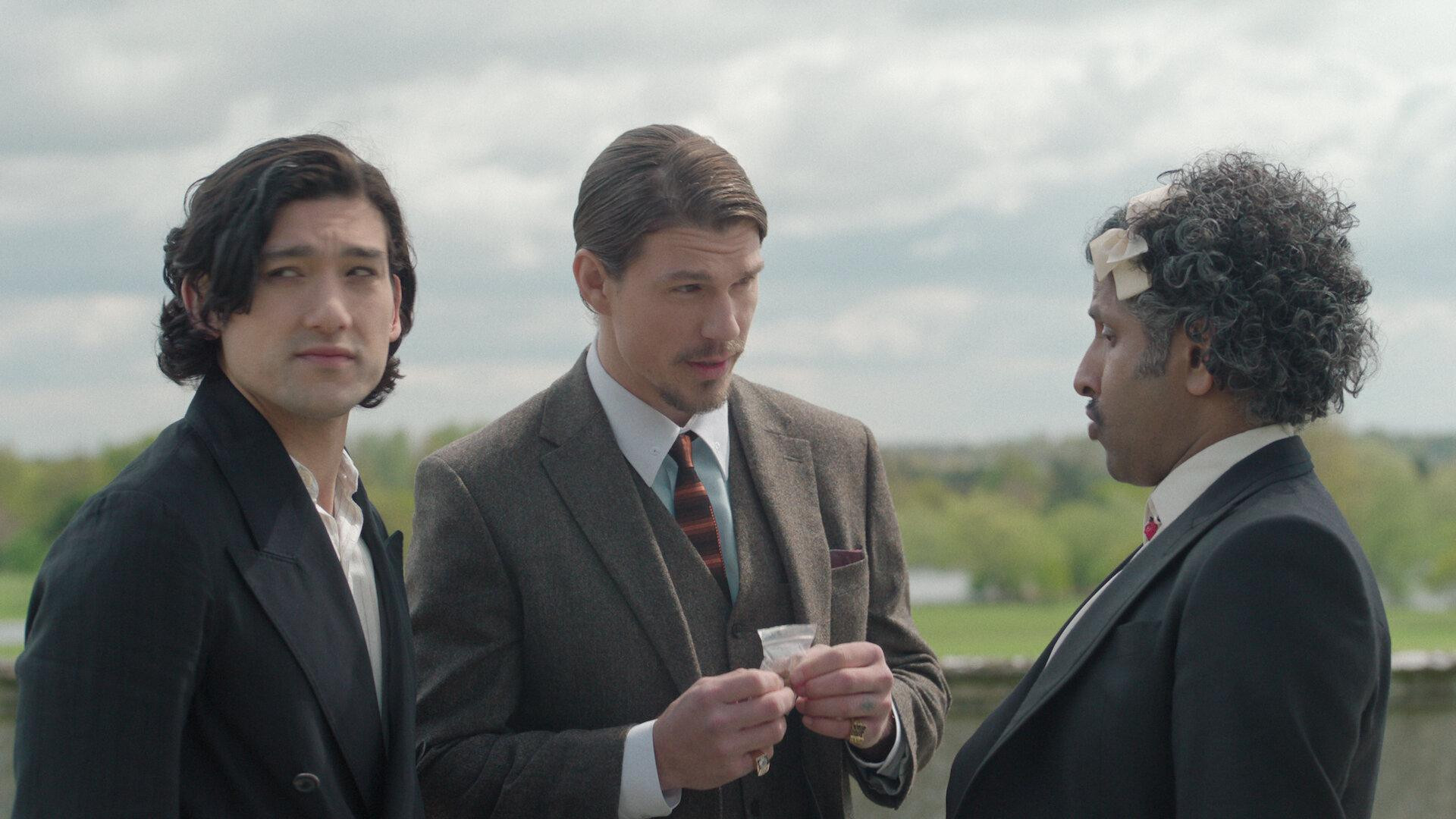 A still from One Wedding and a Sex Pest