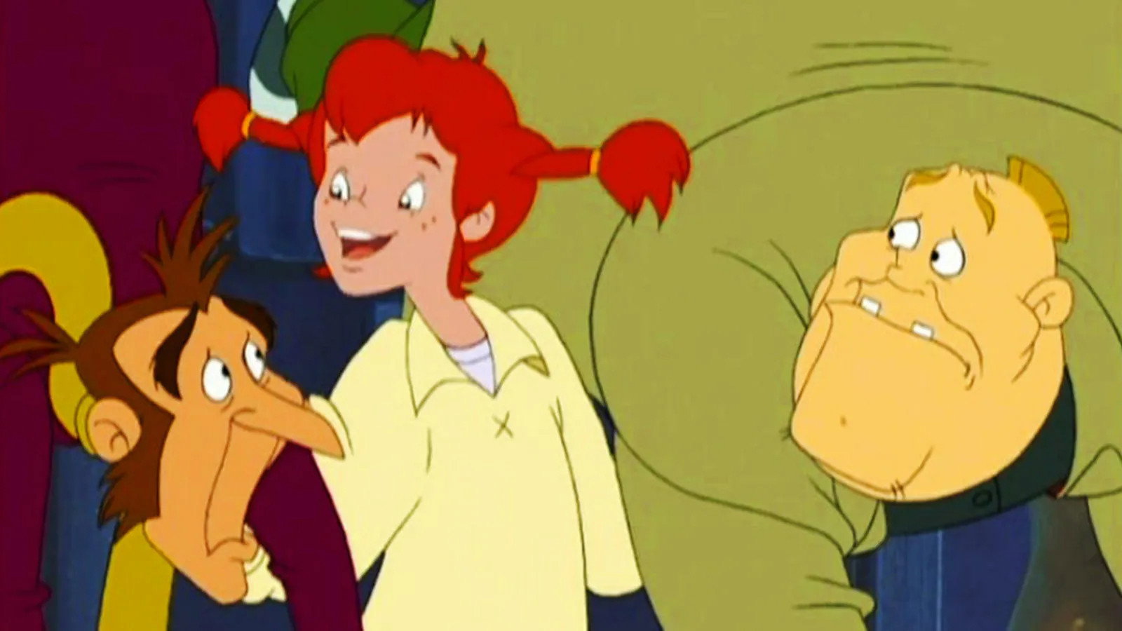 A still from Pippi Entertains Two Burglars