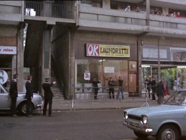 A still from Gunfight at the OK Launderette