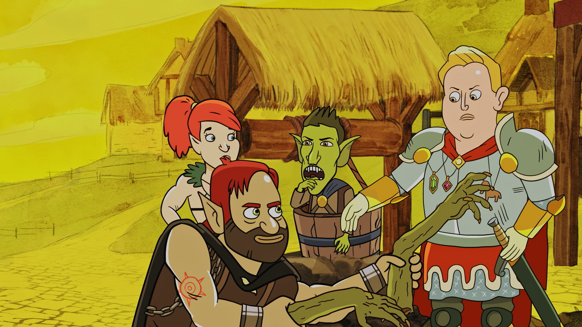 A still from Shatternine Village