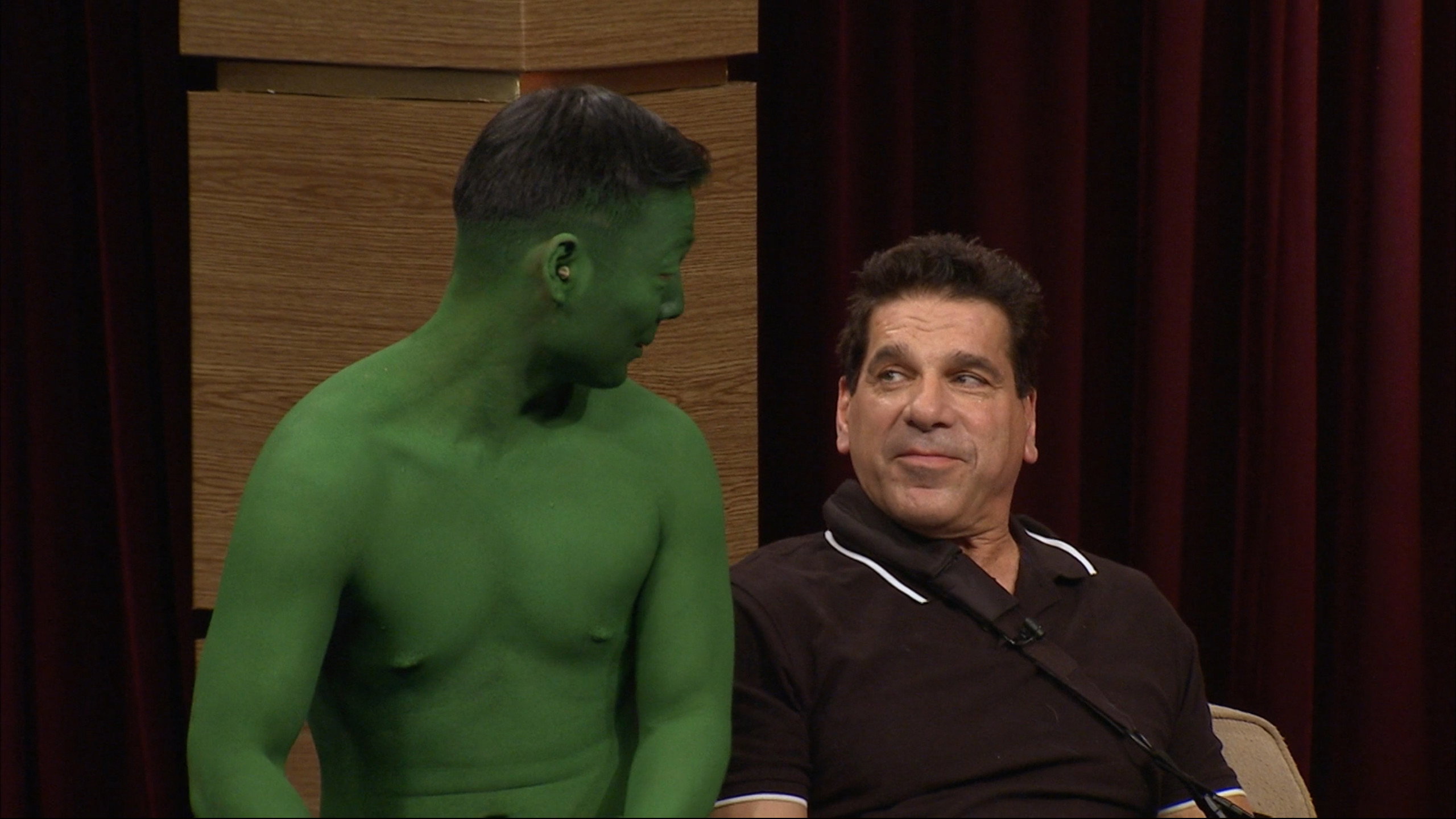 A still from Lou Ferrigno; Downtown Julie Brown