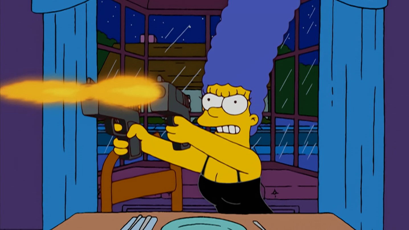 A still from Treehouse of Horror XVIII