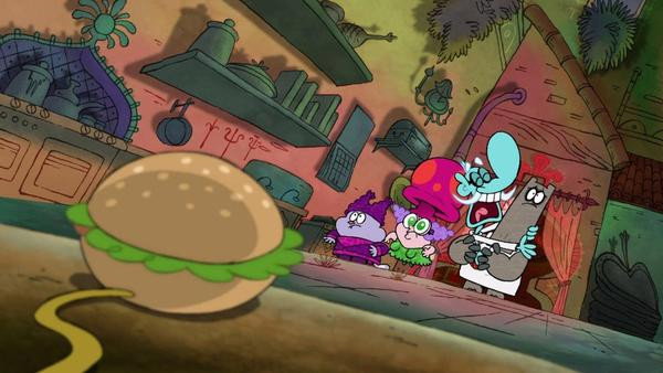 A still from The Poultry Geist