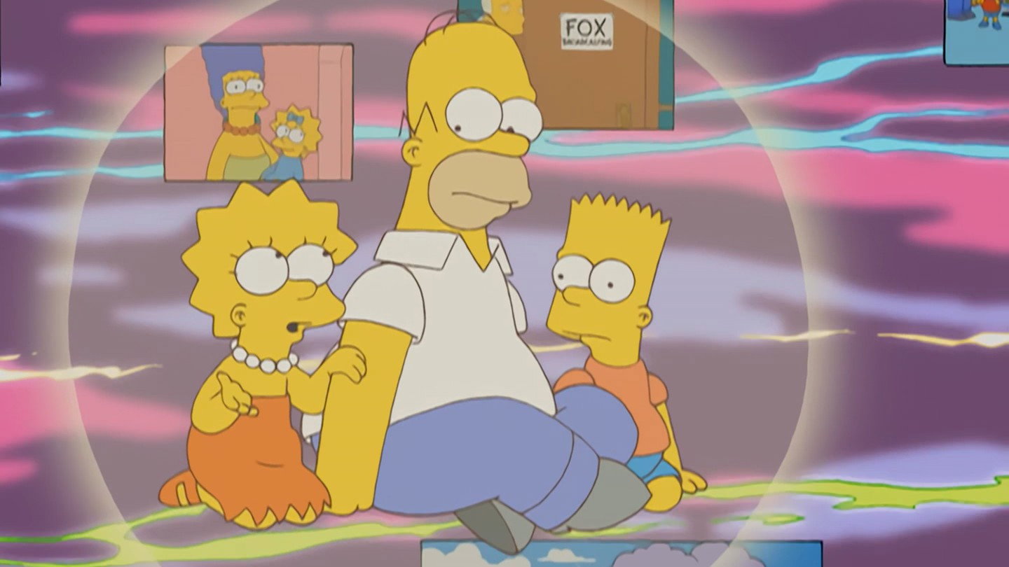 A still from Eternal Moonshine of the Simpson Mind