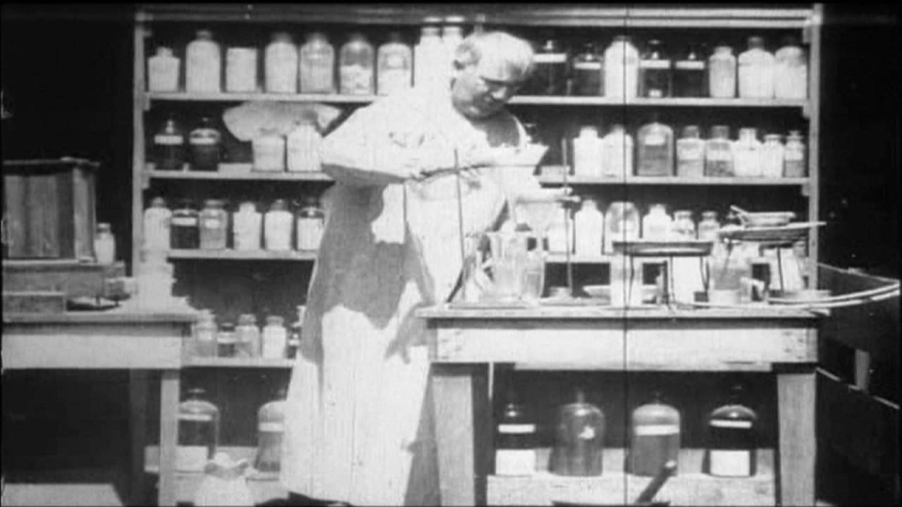 Backdrop image for movie Mr. Edison at Work in His Chemical Laboratory