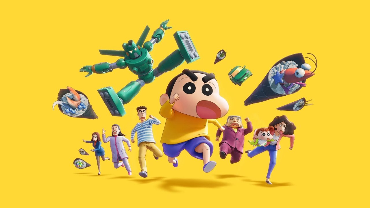 Backdrop image for movie New Dimension! Crayon Shin-chan the Movie: Battle of Supernatural Powers ~Flying Sushi~